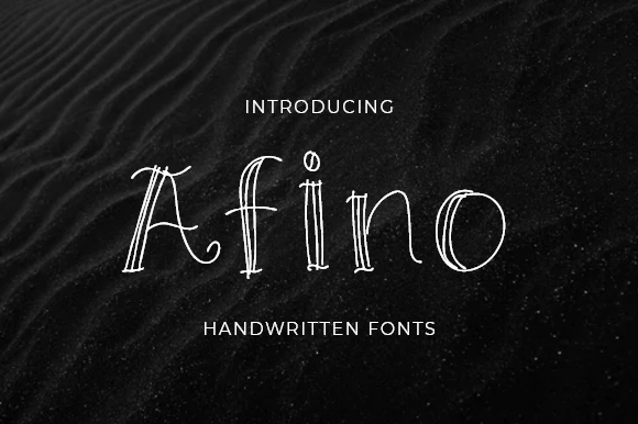 Afino: A Handwritten Font for Creative Projects