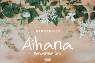 Aihana Handwritten: A Happy Font for Creative Projects