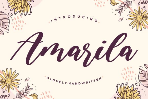 Amarila: Whimsical Handwritten Font