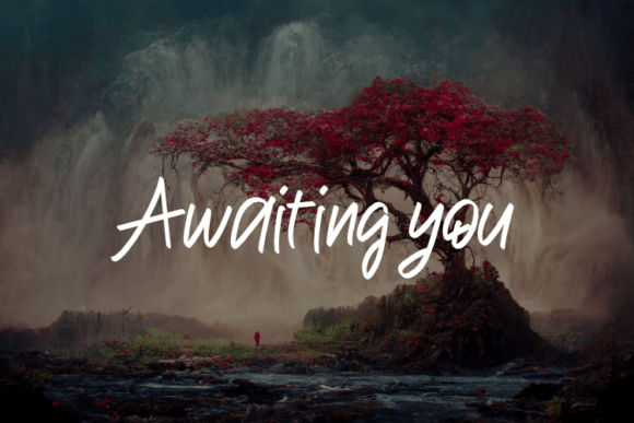 Awaiting You Font: Elegant Script for Digital Design