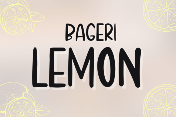 Bageri Lemon: A Friendly Font for Real Projects