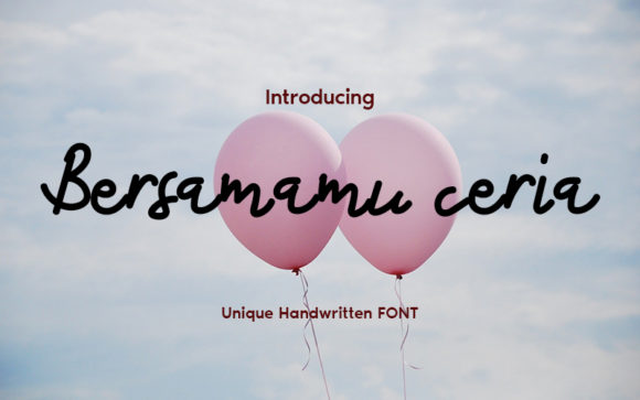 Bersamamu Ceria Font Review