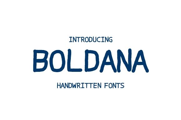 Boldana: A Bold Handwritten Font