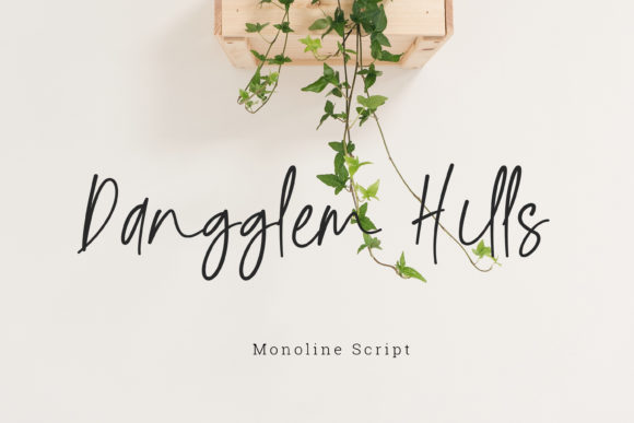 Dangglem Hills: A Handwritten Font for Web Design
