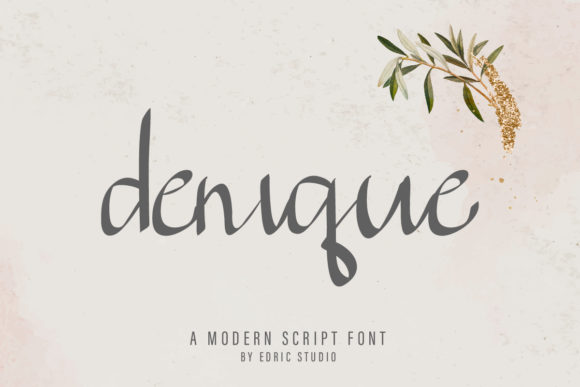 Denique: A Handwritten Font for Polished Branding