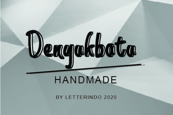Denyukbatu: A Playful Handwritten Font