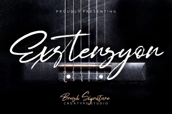 Exstensyon: A Handwritten Font for Elegant Design