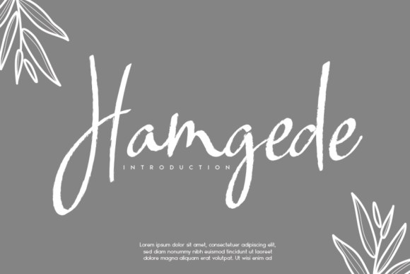 Hamgede: A Delicate Handwritten Typeface