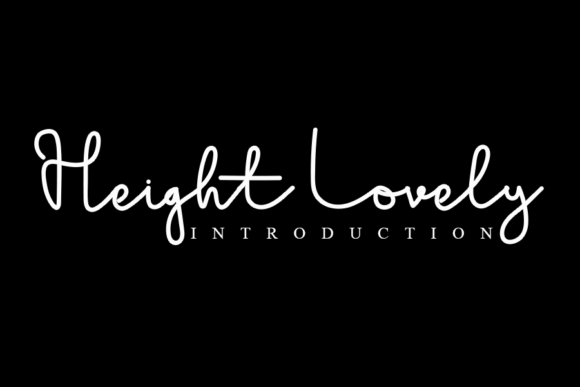 Heigh Lovely: A Magical Handwritten Font