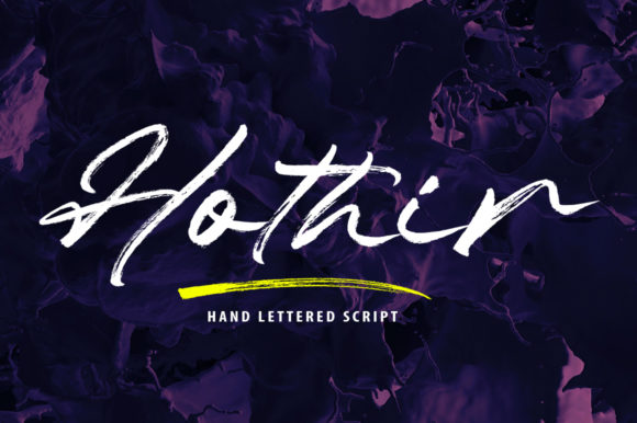 Hothir Font: Handwritten Elegance for Crafters