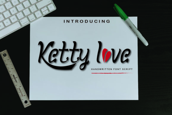 Ketty Love Font: A Handwritten Touch