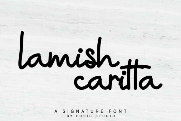 Lamish Caritta: A Handwritten Font for Web Design