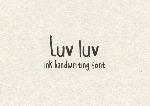 Luv Luv Font: A Handwritten Touch for Web Design