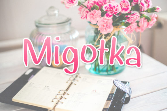 Migotka: A Handwritten Font for Creative Makers