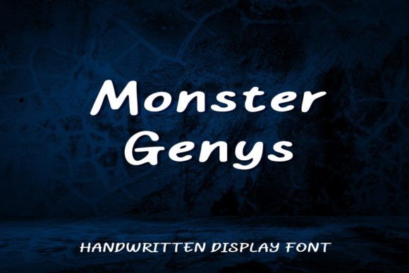 Monster Genys: A Handwritten Font for Editorial Design