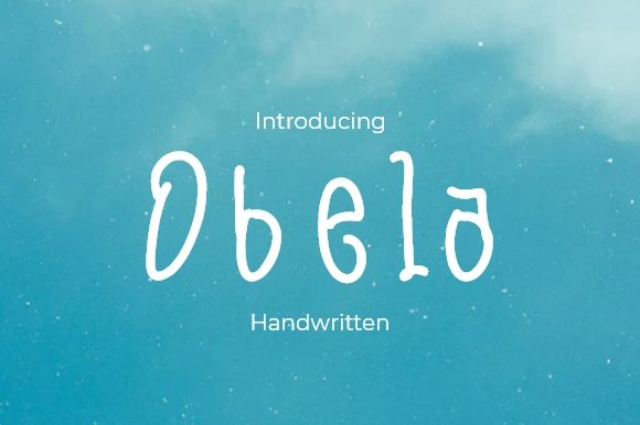 Obela: A Handwritten Font for Editorial Design