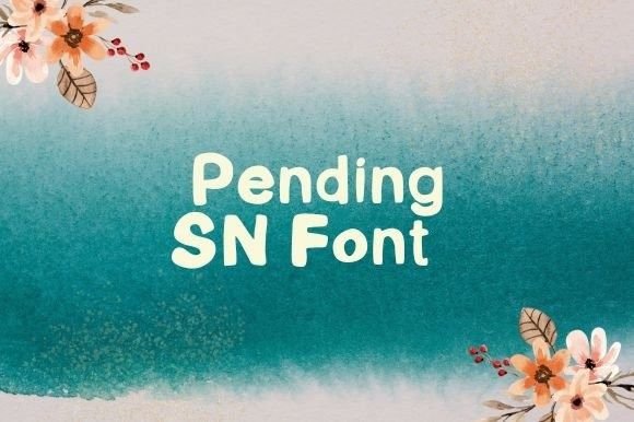 Pending Sn: A Handwritten Font for Creative Projects
