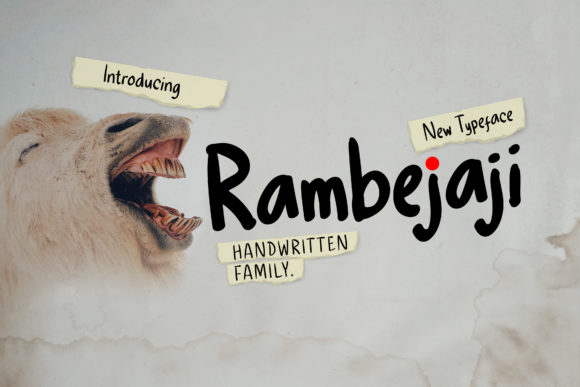 Rambejaji: A Handwritten Font for Creative Campaigns