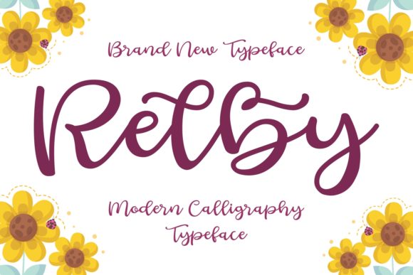 Relby: A Flowing Handwritten Font for Creative Projects