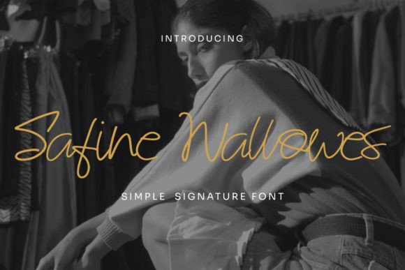 Safine Wallowes Font for Creative Design