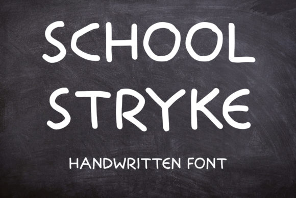 School Stryke: A Quirky Font for Creative Projects