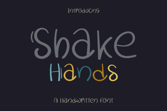 Shake Hands: A Font That Speaks Volumes