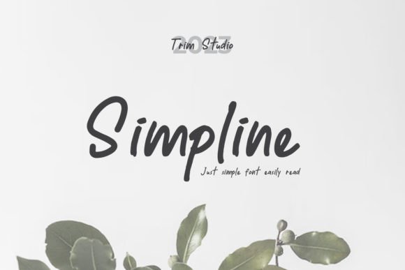 Simpline: A Handwritten Font for Modern Marketing