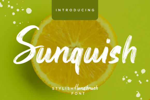 Sunquish: A Handwritten Font for Elegant Design