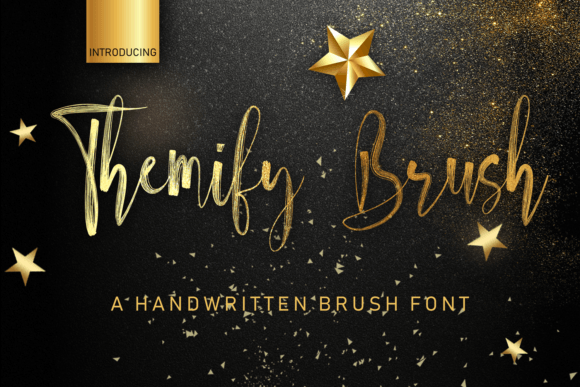 Themify Brush: A Handwritten Font for Creative Web Design