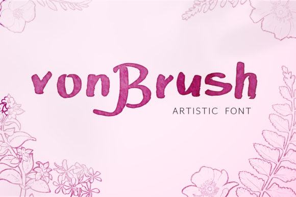 Von Brush: A Handwritten Font for Elegant Design